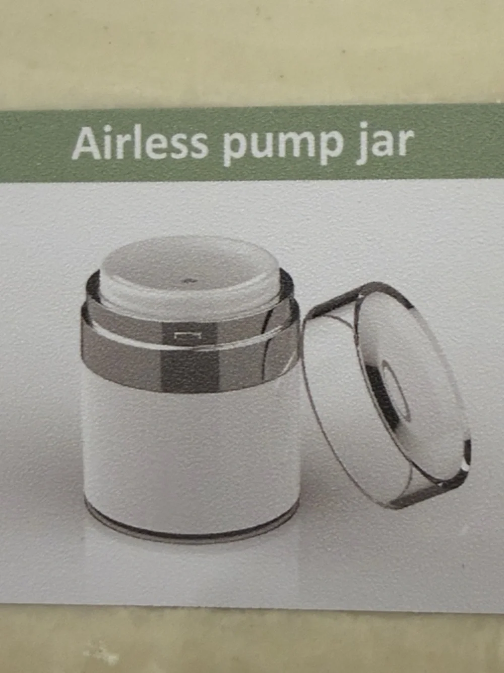 Two Airless Pump Jars